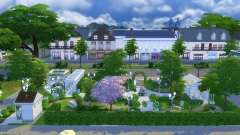 Bellecourt garden park and wedding venue by manicpot8to, Sims 4 community lots CC – image 3