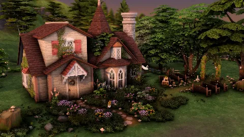Cottage Wedding Venue by grenesims, Sims 4 community lots CC – image 2