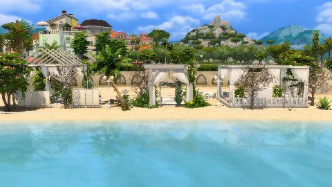 Beach Wedding by PlumbobKingdom, Sims 4 community lots CC – image 3