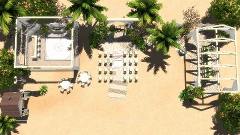 Beach Wedding by PlumbobKingdom, Sims 4 community lots CC – image 4