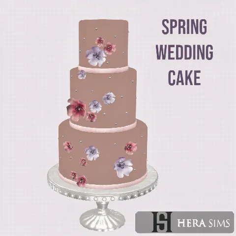 Spring wedding cake