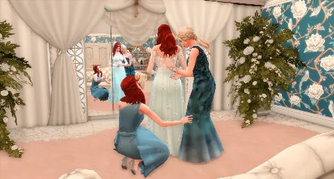 Getting Ready for a Wedding pose pack by jbabblescc, Sims 4 Pose mod – image 6