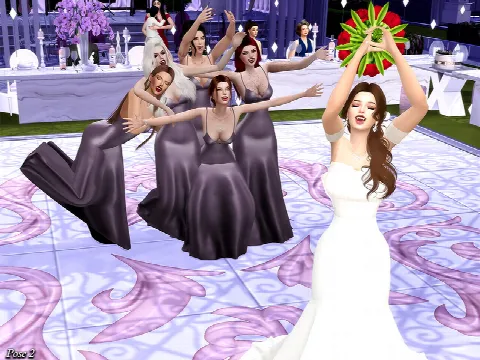 Wedding party (Pose Pack) by Beto_ae0, Sims 4 Pose mod – image 2