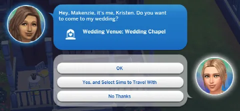 NPC Weddings and Invites by KaylaDot, Sims 4 Gameplay Tweaks mod – image 2