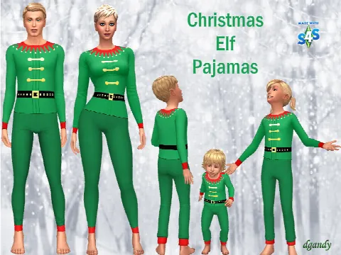 Christmas Elf Pajamas 2019 Set