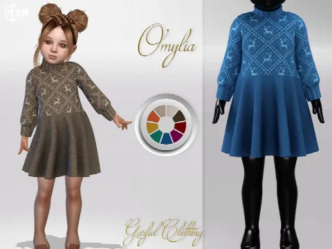 Omylia - Cute knitted Christmas dress