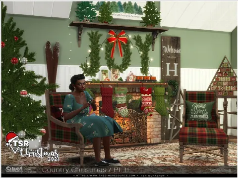 TSR Christmas 2021 - Country Christmas Pt.II by Severinka, Sims 4 decor CC – image 2