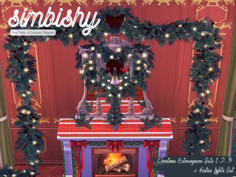 Festive Lights Set by simbishy, Sims 4 lighting CC – image 4