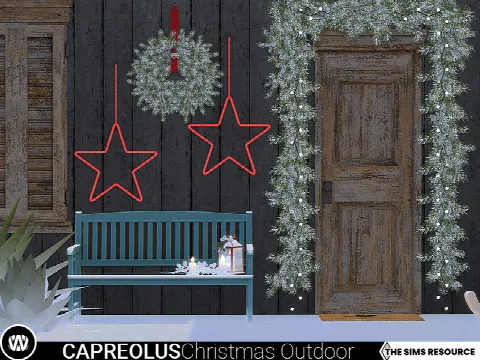 Capreolus Christmas Outdoor Decorations by wondymoon, Sims 4 decor CC – image 2