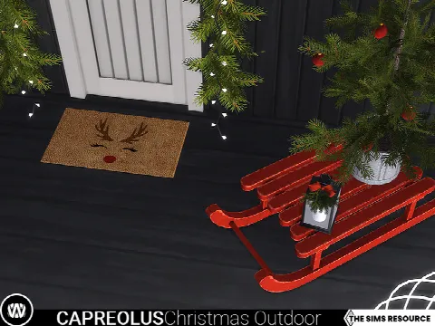 Capreolus Christmas Outdoor Decorations by wondymoon, Sims 4 decor CC – image 5