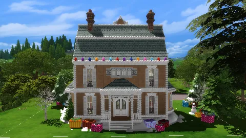 Gingerbread House by PlumbobKingdom, Sims 4 residential lots CC – image 3
