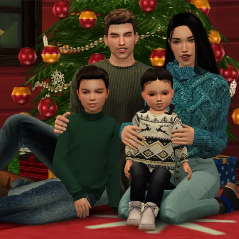 Christmas Family Portrait Poses