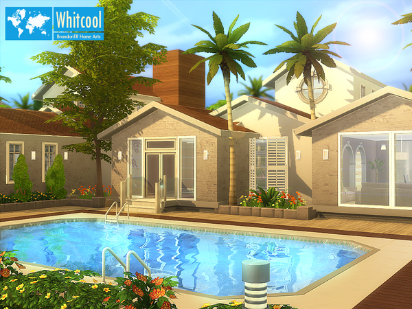 Whitcool Fully Furnished House By BrandonTR - Sims 4 Residential Lots