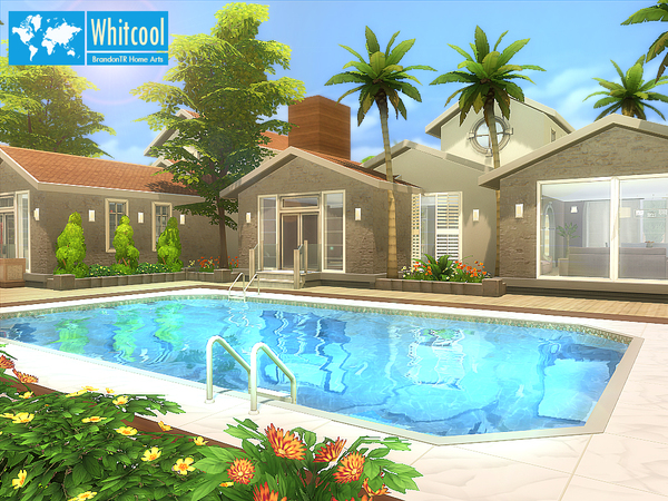 Whitcool Fully Furnished House By BrandonTR - Sims 4 Residential Lots