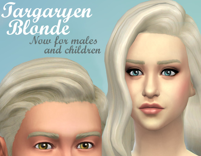 Targaryen Blonde For All By Kellyhb5 - Sims 4 Hair